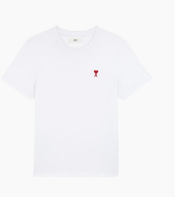 2위 - 아미 25SS 스몰하트 로고 반팔티 클래식 티셔츠 블랙 BFUTS035 724 001, 화이트(White)
