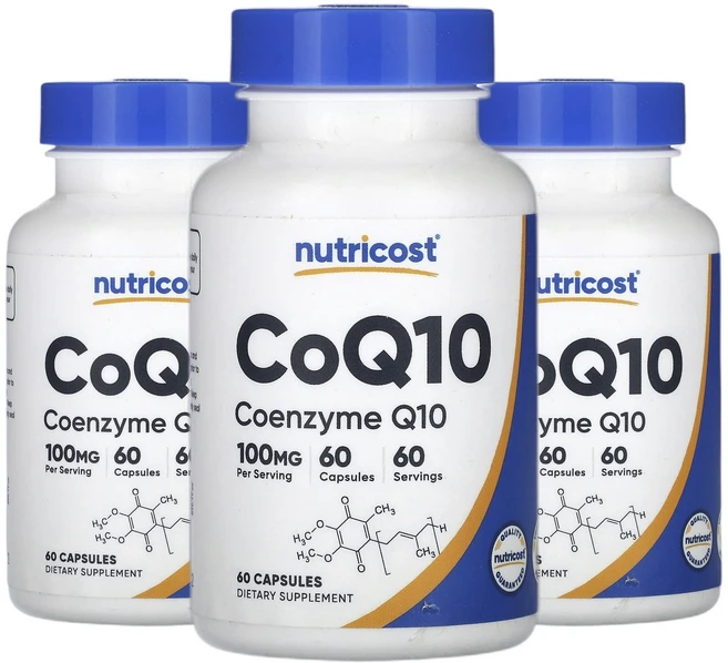 뉴트리코스트 코큐텐 CoQ10 100mg 캡슐 60정 2+1, 3개 - 쿠팡
