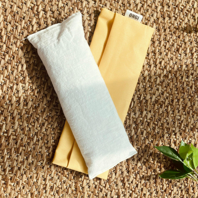 [온기] 눈온열찜질팩 팥 황토볼 순면 100%천연소재 + 분리형 커버포함, 1세트