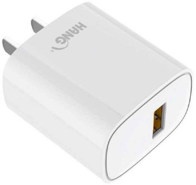 HANG 認證充電頭 5V/1A 5V/2.1A USB 充電器, 1個, USB單孔2A