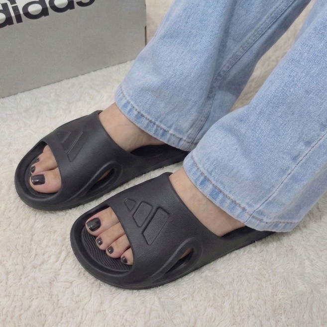 아디다스 쿠션좋은 슬리퍼 사무실 학생 슬라이드 여성 남성 커플 남녀공용