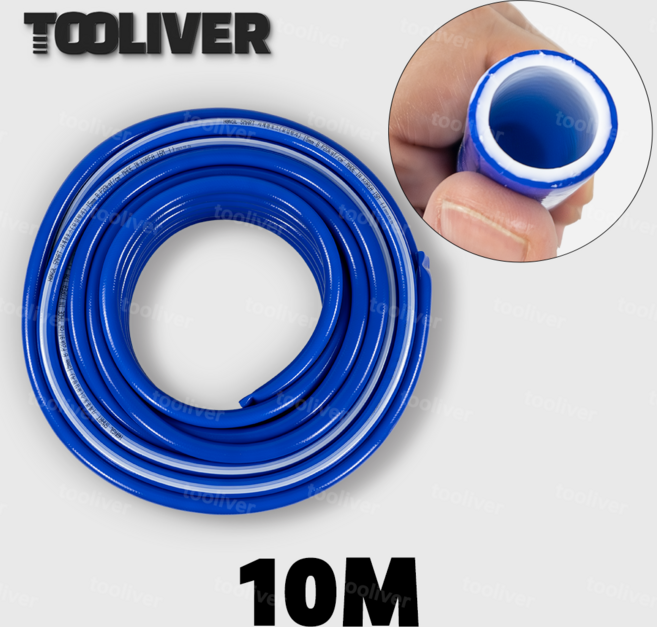 홍일 꼬임방지 호스 15mm 청색 수도 물 편사 호스, 1개