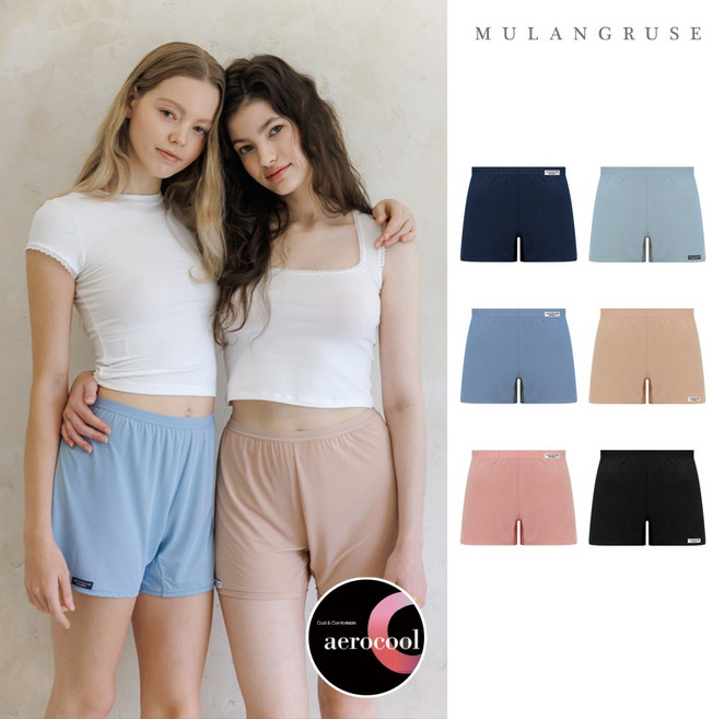 [흡습속건]에어로쿨 쿨핏 여성 트렁크팬티 3종세트 홈웨어/반바지