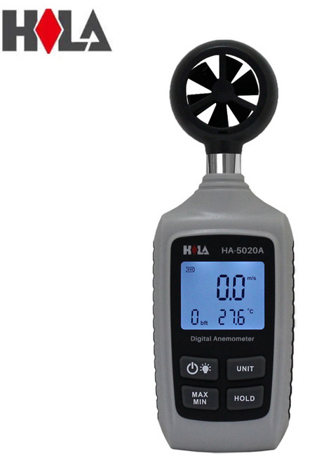 HILA 海碁 數字風速計 HA-5020A 測量風速、溫度, 1個