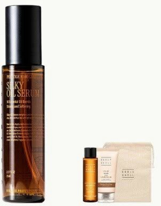 [기획]커리쉴 실키 오일 세럼 70ml 기획(샴푸 50ml마스크 30ml파우치), [기획]커리쉴 실키 오일 세럼 70ml 기획(샴푸 50