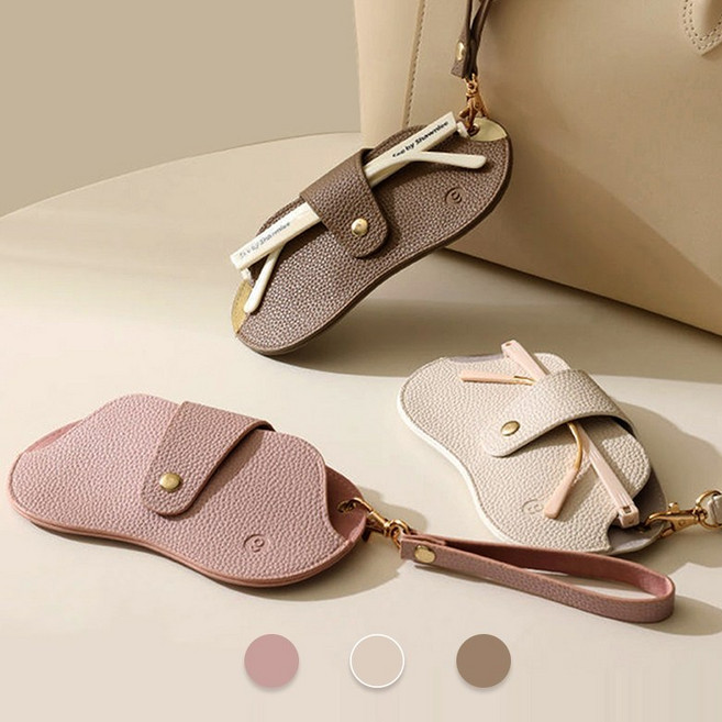 FANSYLI 안경집 휴대용 슬림 안경 선글라스케이스 스트랩 키링 안경케이스 안경파우치 안경보관함 20250529J091