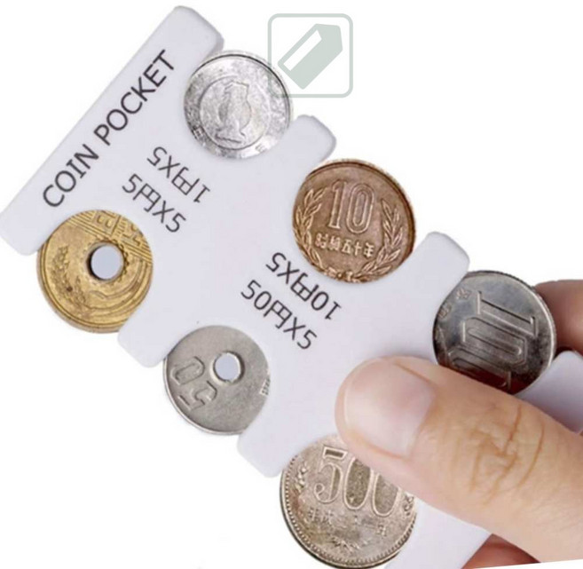엔화 동전지갑 일본여행 코인 케이스 슬림 포켓 지갑 홀더