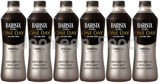 매일 바리스타룰스 원데이 아메리카노 1000ml 6개/대용량/무료배송, 1L, 6개