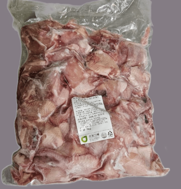 국내산 절단 닭도리육 생닭, 1개, 5kg