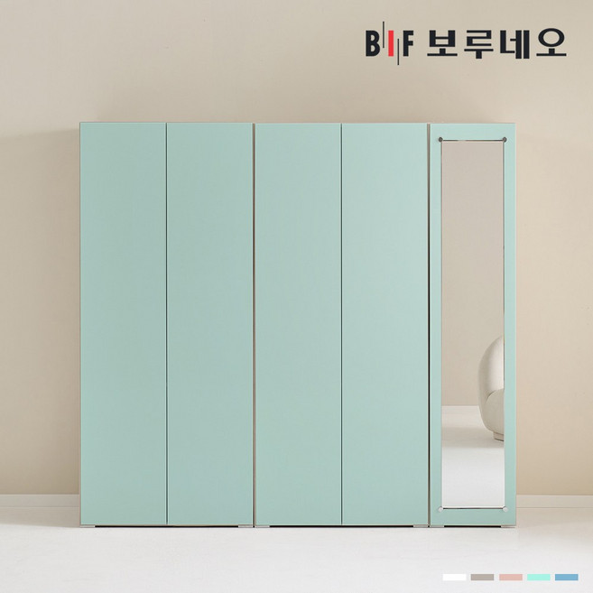 보루네오 비컴 2000 P세트 장롱 장농 이불장 안방 작은방 원룸 6자 7자, 민트 BC079