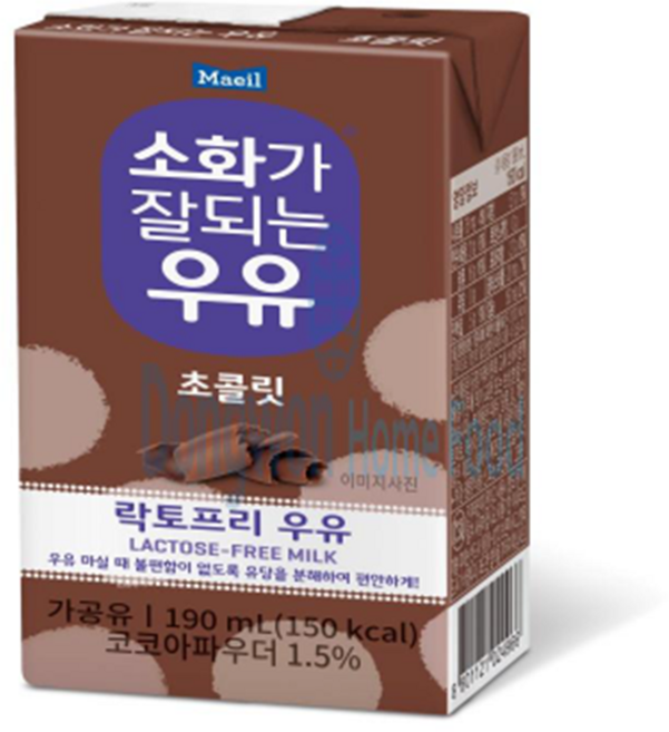 매일유업 소화가 잘 되는 우유 초코, 190ml, 2개