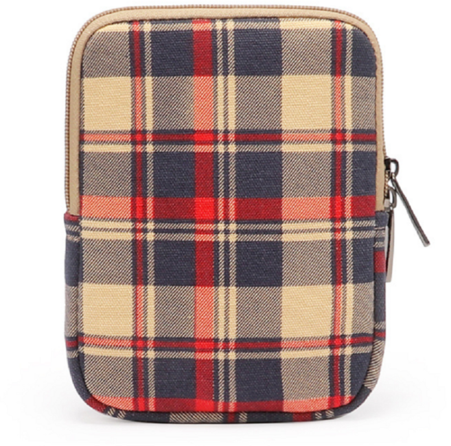 이북리더기용 무늬파우치 6in, 체크레드, 1개