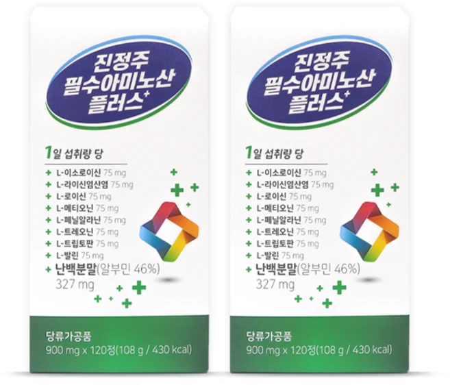 진정주 필수아미노산 플러스(120정), 2개, 120정 - 쿠팡
