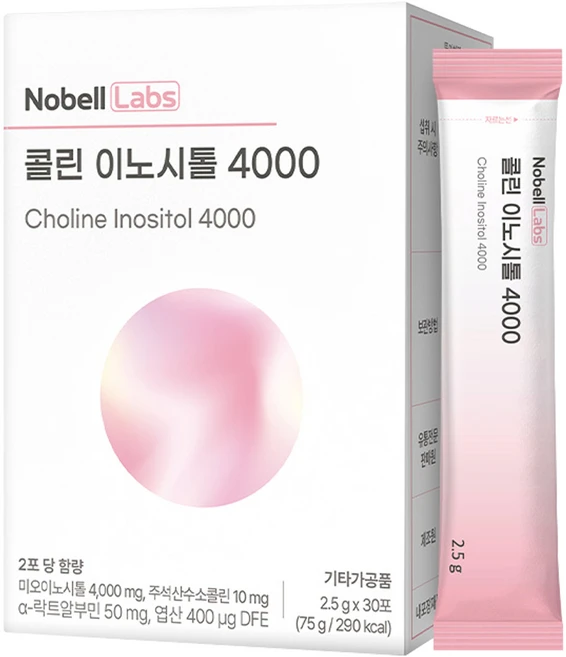노벨랩스 콜린 이노시톨 4000, 1박스, 30회분 - 쿠팡