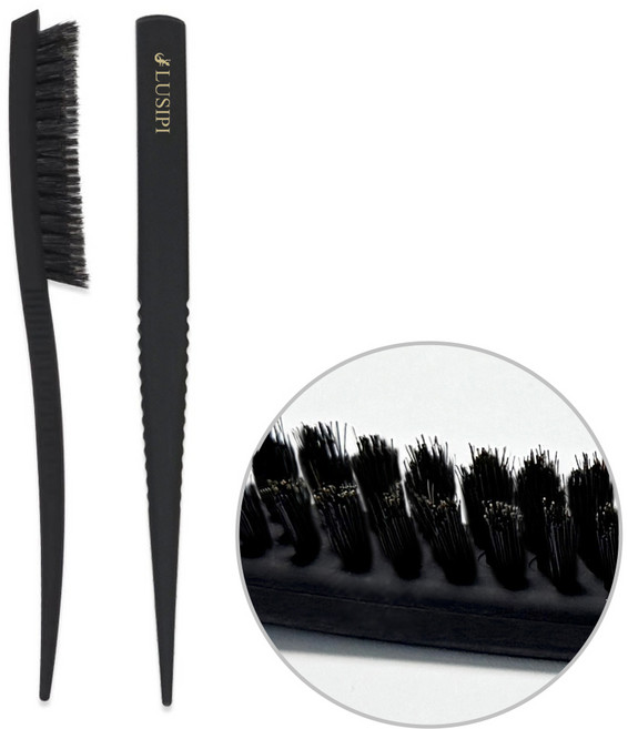 루시피 국산 논슬립 스무딩 돈모 백콤 티징 브러쉬 블랙