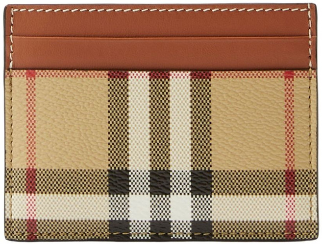버버리 체크 카드홀더