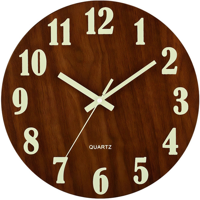 니녹 무소음 야광 벽시계, A타입