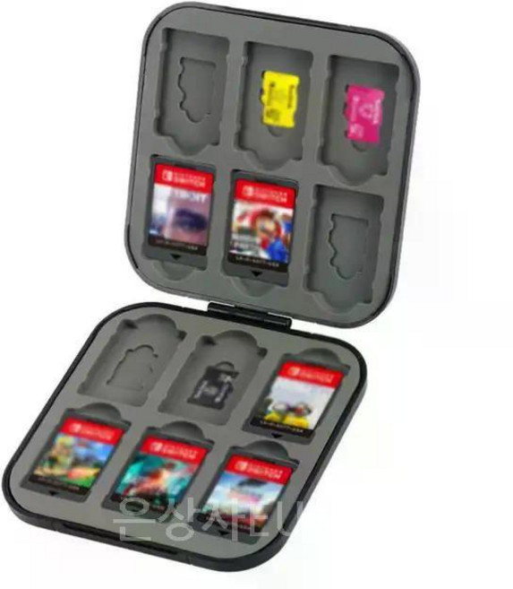 Ns 스위치 Oled 게임 카드 마그네틱 보관함 패키지 액세서리 12in 1 ~ 5PCs, [01] 검정
