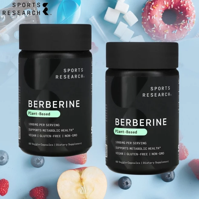 스포츠리서치 베르베린 Berberine 버버린 60캡슐 2개, 60정 - 쿠팡