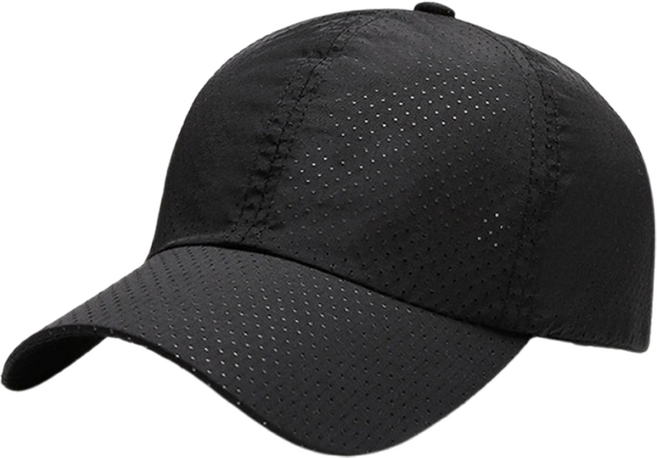 가이란 메쉬 스포츠 야구 러닝 모자, 블랙