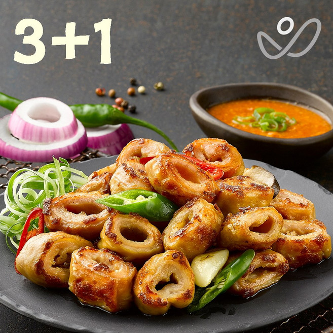 3+1 달구지 초벌막창 돼지막창 500g 4팩, 4개