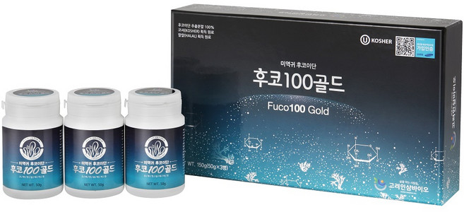 미역귀후코이단 분말 후코100골드 300g, 1개