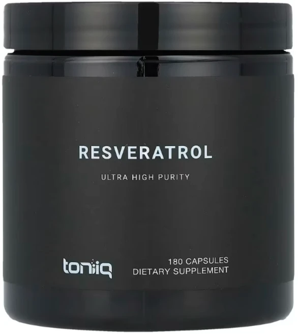 Toniiq 트랜스 레스베라트롤 효능 resveratrol 600mg 180캡슐, 1개, 120g, 180정 - 쿠팡