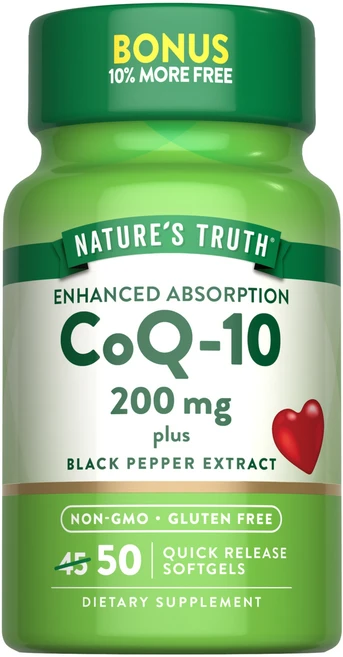 네이쳐스 트루스 CoQ10 200 mg 소프트젤, 1개, 50정 - 쿠팡