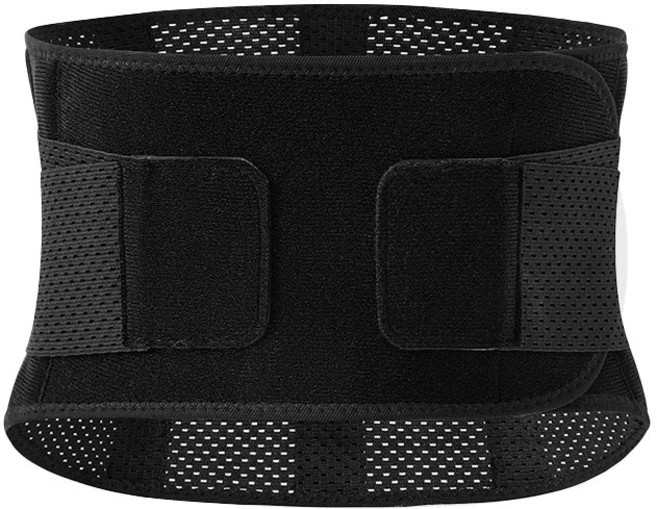 彈力雙重加壓 透氣收腹運動健身護腰帶, 1個, 升級超透氣護腰帶黑色,XL碼(腰圍115-140CM)