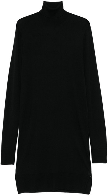 토템 터틀 넥 미디 드레스