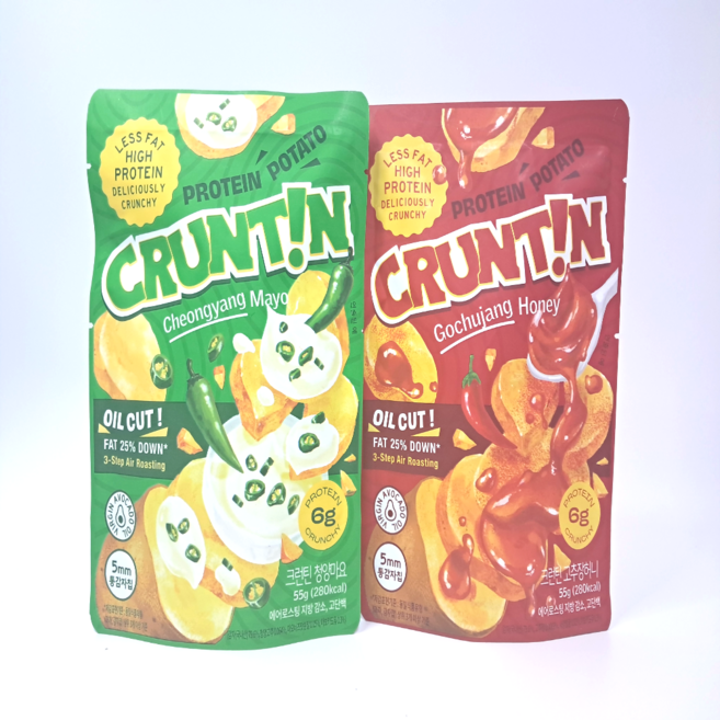크런틴 5mm 프사삭 통감자칩 고추장허니+청양마요 맛보기 세트, 110g, 1개