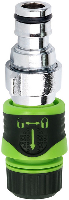 물호스 연결 연장 원터치형 양쪽 커플링 스마트양방향커플링1p와 잠금커넥터1p, 1개