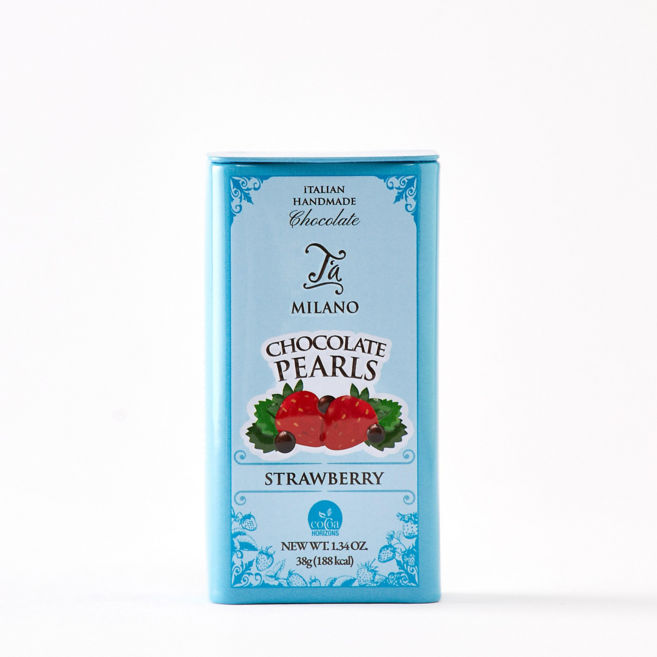 [공식수입사] 타밀라노 핸드메이드 펄 다크 초콜릿 딸기 맛, 38g, 3개