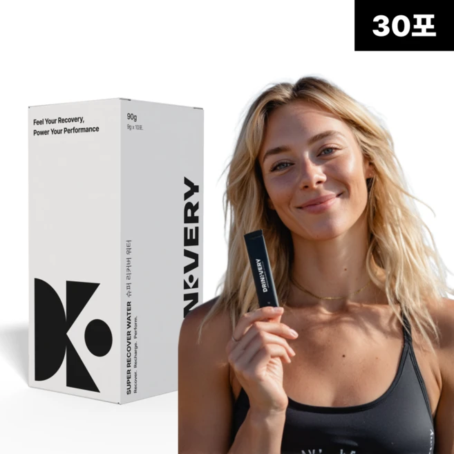 드링커버리 무설탕 전해질음료 아미노산 BCAA 크로스핏 러닝보충제, 30개, 9g - 쿠팡