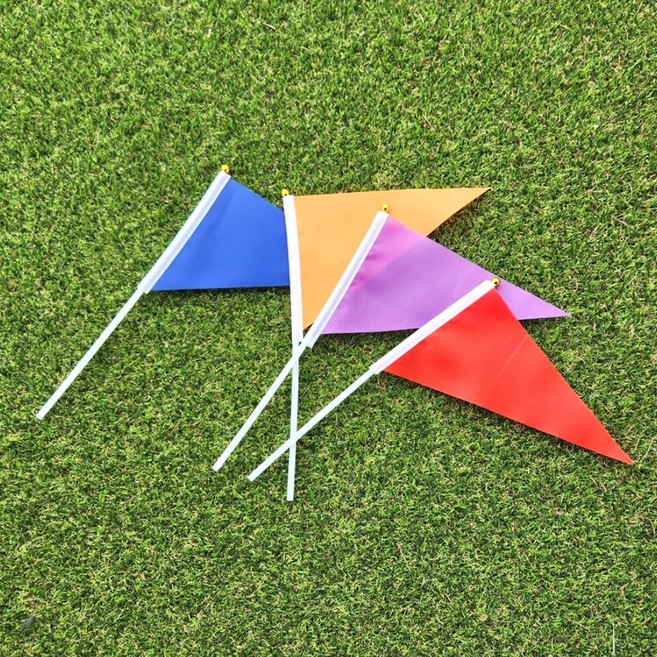 동호회 운동회 응원 미니삼각 무지 깃발 만들기 GS0101028A, GS0101028A빨강, 1개