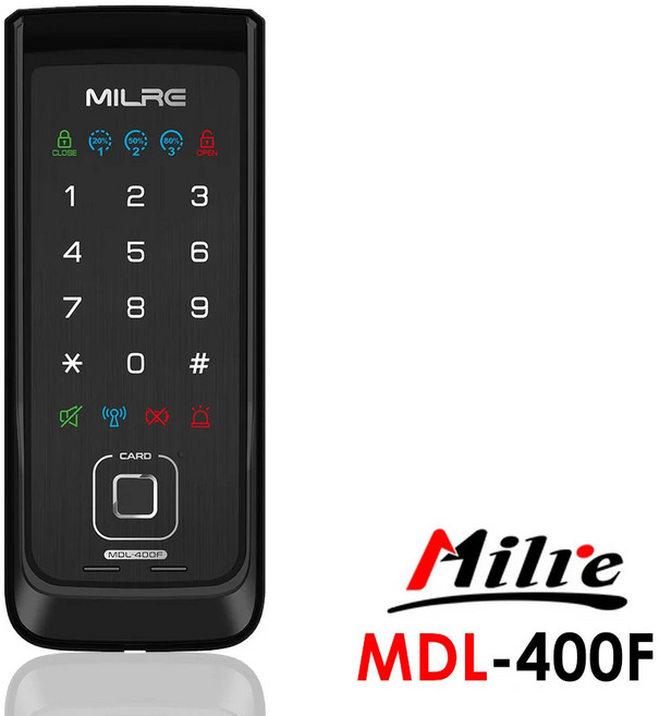 Milre 美樂 MDL-400F 密碼/指紋/卡片 三合一智慧輔助鎖, 上門安裝