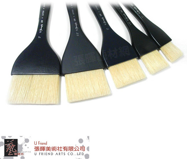 Youngly 永利 Y120 白豬鬃毛排刷, 1個, 1.5吋