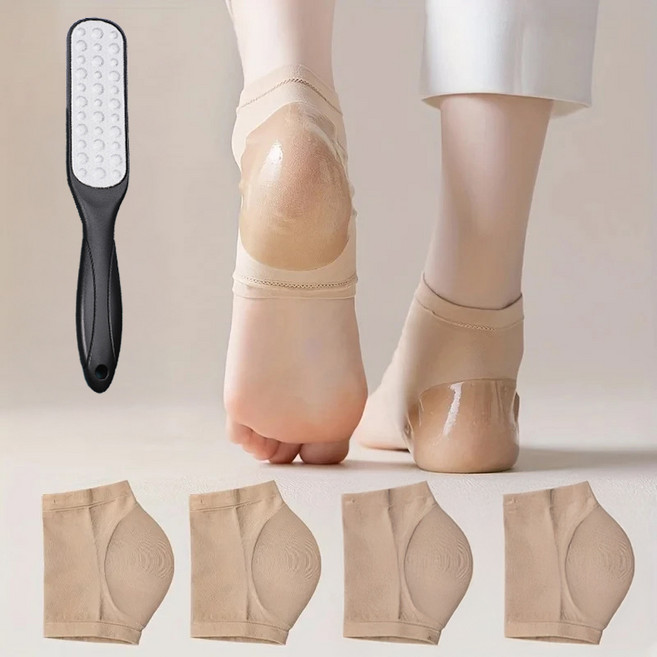 다잇홈 뒤꿈치 자신감 발각질케어 3종세트 발각질제거기 양면 실리콘양말 보습양말, SA0613발각질케어