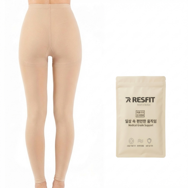 레스핏 밸런스 의료용 압박스타킹 1등급 다리붓기 혈액순환 압박밴드, 1개, 팬티형