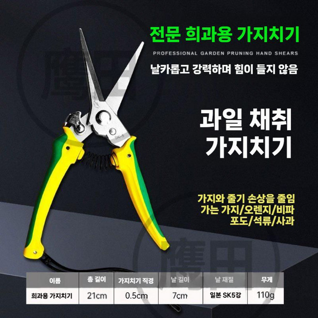 사과 적과 가위 과일 포도 알솎기 고지가위 적화 꽃솎는 원예용가위, 3. Eagle