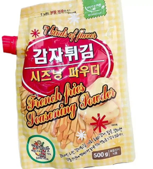 매콤 칠리맛 감자 시즈닝 감자튀김, 500g, 1개