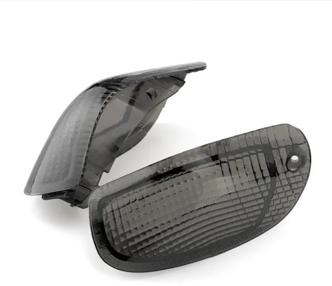 가와사키 ZZR 1100 D ZX-11 닌자 1993-2001 ZZR1200 02-05 용 전면 방향 지시등 렌즈 ZZR1100D 깜박이 램프 커버, 6)Smoke Lens 2, 1개