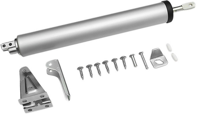 超能玩工 自動閉門器 門弓器 緩衝閉門器 關門器, 1個, 簡易輕型閉門器(銀色-氣動)