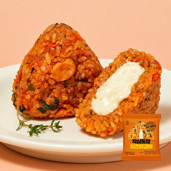 작심닭 작심통밥 귀리주먹밥 치즈닭갈비, 10개, 100g