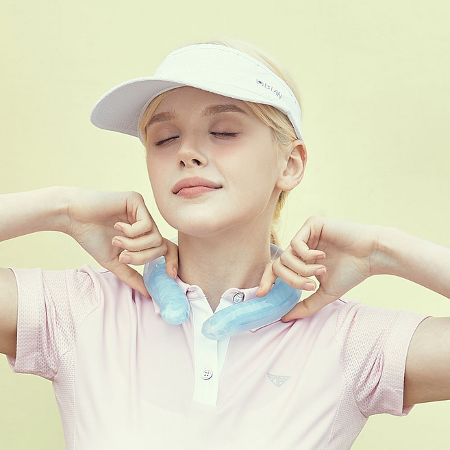 루앤 아이스볼 넥쿨러 듀얼냉각, 투명블루, 1개