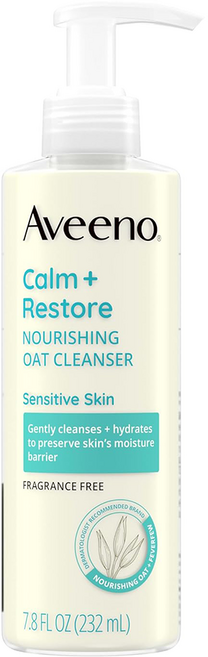 Aveeno 아비노 캄 리스토어 너리싱 오트 클렌저 232ml, 1개