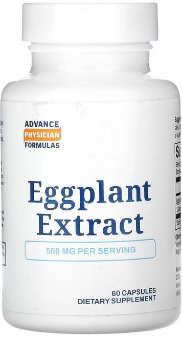 Advance Physician Formulas Eggplant Extract 500 mg 60 Capsules, 60정, 1개 - 쿠팡