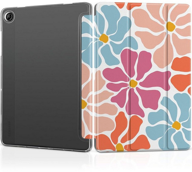 MEEgoodo Case for Samsung Galaxy Tab A11 Plus 2026/A9 Plus 11 inch 2024 (Fit Model SM-X230/X236/X2, 미니멀리스트 스타일 꽃무늬