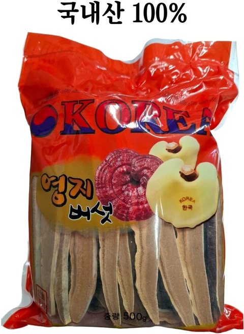 국내산 영지버섯 500g 절편, 1개 - 쿠팡