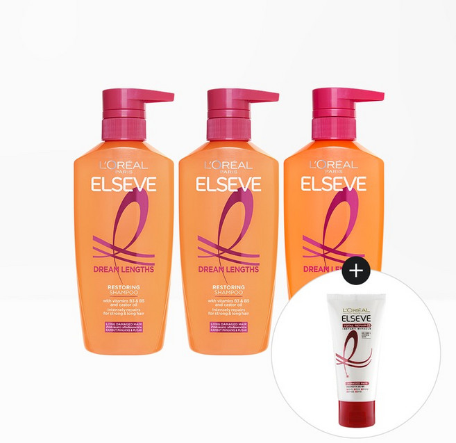 드림랭스 샴푸 400ml / 컨디셔너 헤어팩 375ml 3개+TR5헤어팩50ml, 샴푸 3개